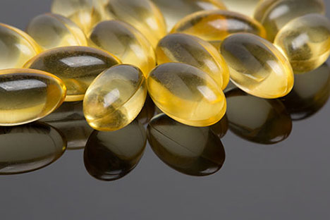 gold colored soft vitamins